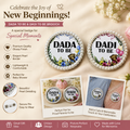 "Dada to Be Dadi to Be Pearl Brooch Set | Baby Shower Badge Pins